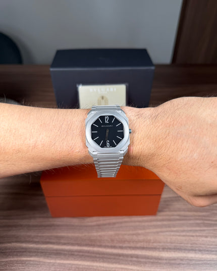 BVLGARI OCTO FINISSIMO - PLATA FONDO NEGRO