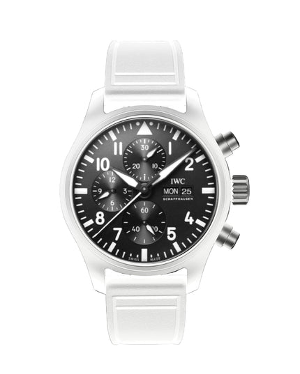 IWC SCHAFFHAUSEN PILOT CHRONOGRAPH BLANCO
