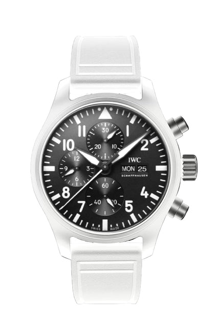IWC SCHAFFHAUSEN PILOT CHRONOGRAPH BLANCO