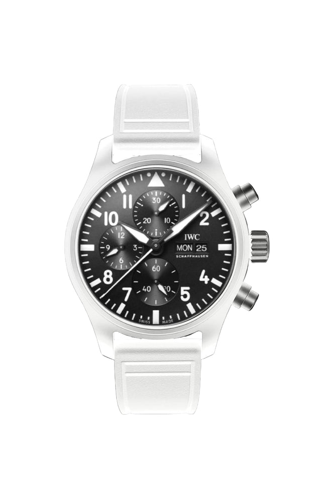 IWC SCHAFFHAUSEN PILOT CHRONOGRAPH BLANCO