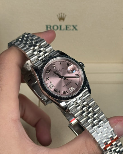 ROLEX DATEJUST DAMA 36MM ROSA SUIZO DIAMANTES