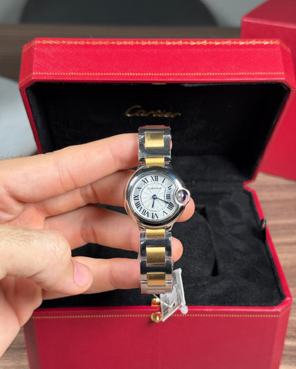 CARTIER BALLON BLEU 28MM BICOLOR