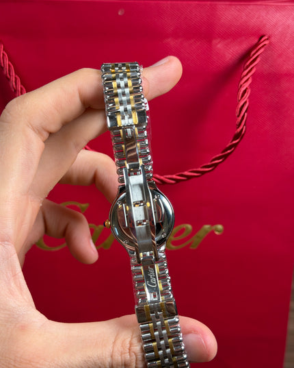 CARTIER MUST 21 DOBLE TONO FONDO NEGRO