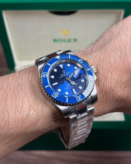 ROLEX SUBMARINER DATE FONDO AZUL