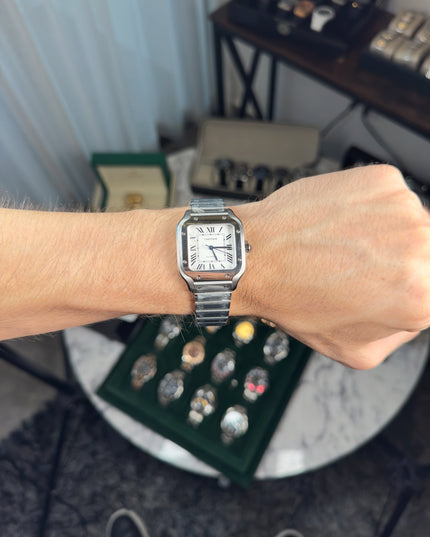 CARTIER SANTOS FONDO BLANCO 36 MM