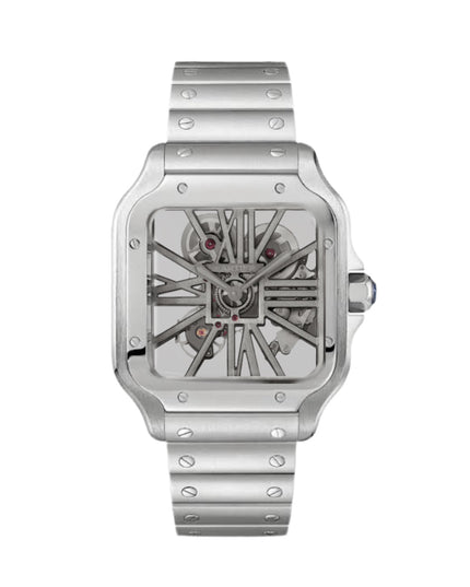 CARTIER SANTOS SKELETON - PLATEADO