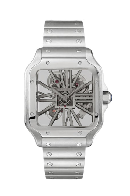 CARTIER SANTOS SKELETON - PLATEADO