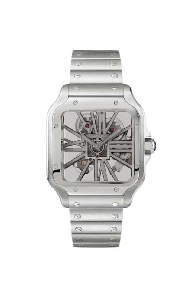 CARTIER SANTOS SKELETON - PLATEADO