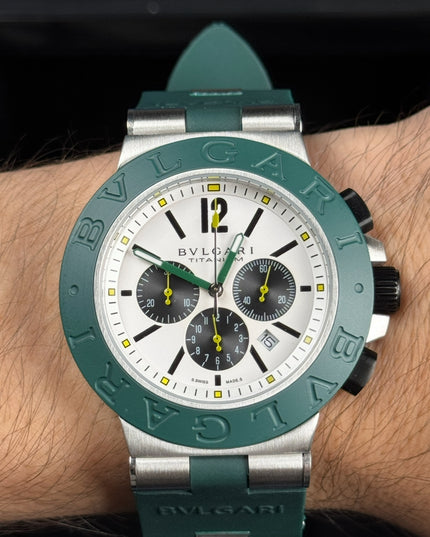 BVLGARI ALUMINIUM GREEN CRONÓGRAFO