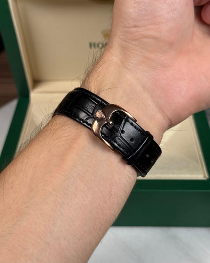 ROLEX CELLINI DATE - ROSEGOLD NEGRO