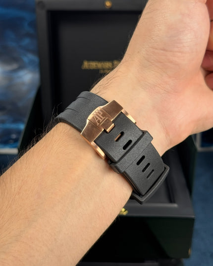 AUDEMARS PIGUET ROYAL OAK OFFSHORE CRONÓGRAFO SUIZO - NEGRO ROSE GOLD