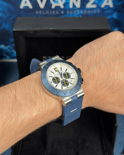 BVLGARI ALUMINIUM BLUE CRONÓGRAFO