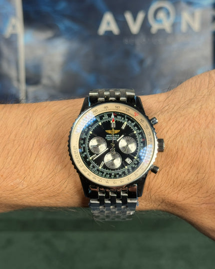 BREITLING CRONÓMETRO NAVITIMER - ACERO FONDO NEGRO