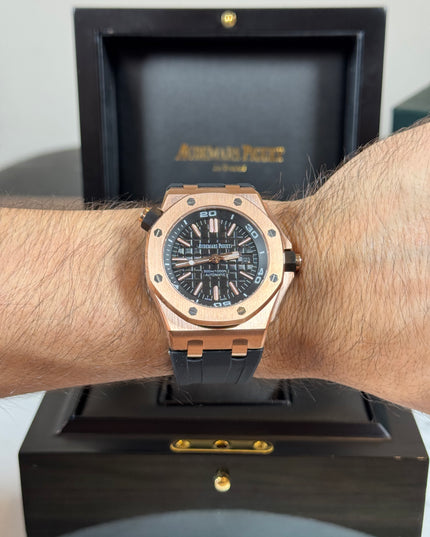 AUDEMARS PIGUET ROYAL OAK ORO ROSA NEGRO CAUCHO