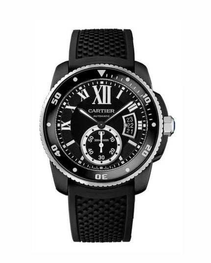 CARTIER DIVER AUTOMATIC - NEGRO CON PLATA