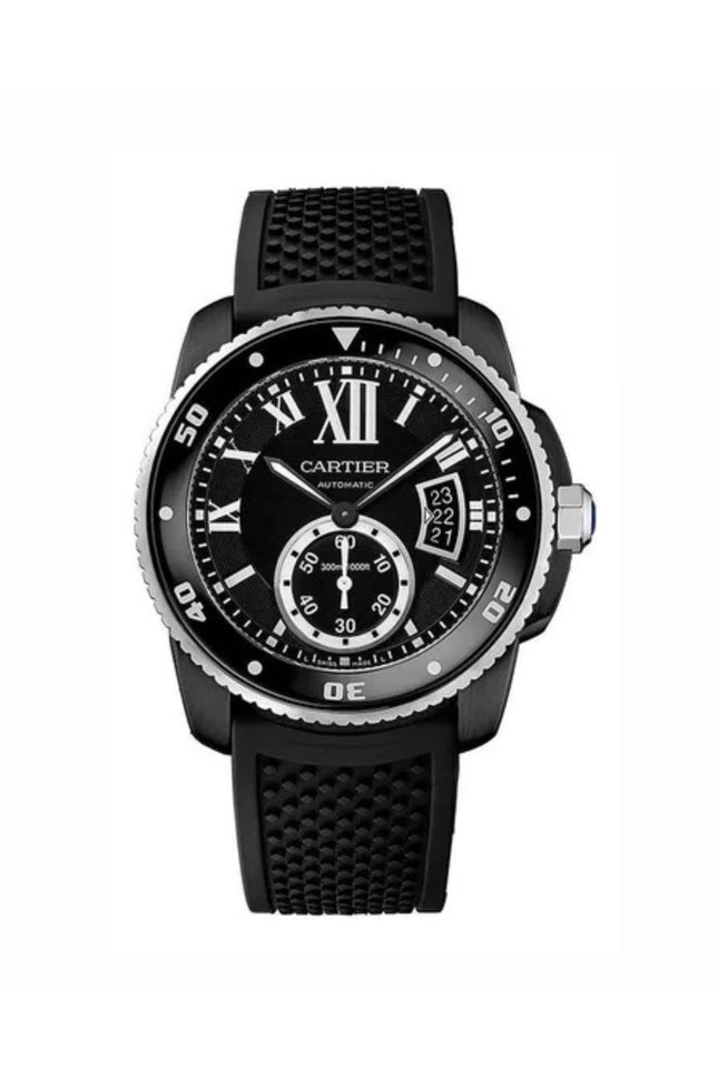 CARTIER DIVER AUTOMATIC - NEGRO CON PLATA