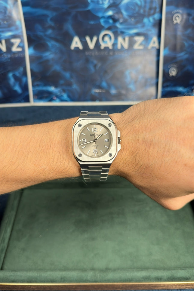 BELL & ROSS GREY STEEL