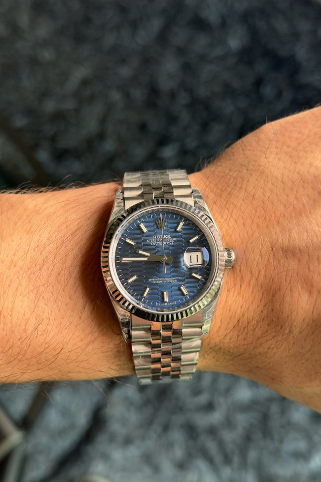 ROLEX DATEJUST 36MM SUIZO AZUL