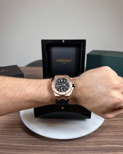 AUDEMARS PIGUET ROYAL OAK ORO ROSA NEGRO CAUCHO
