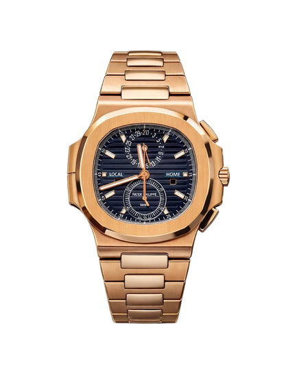 PATEK PHILIPPE NAUTILUS SUIZO - ROSE GOLD TRAVEL TIME