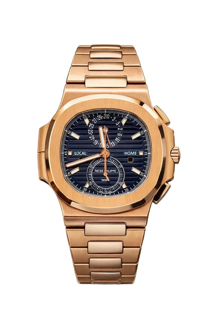 PATEK PHILIPPE NAUTILUS SUIZO - ROSE GOLD TRAVEL TIME
