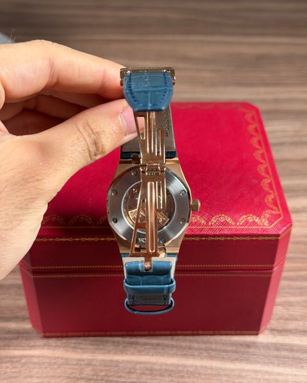 AUDEMARS PIGUET ROYAL OAK PIEL AZUL ROSE GOLD