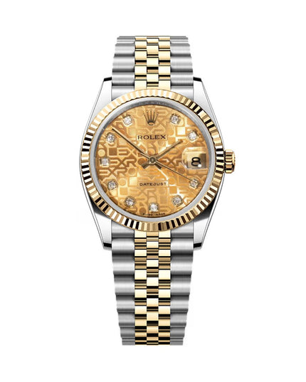 ROLEX DATEJUST  - DIAMANTES DORADO