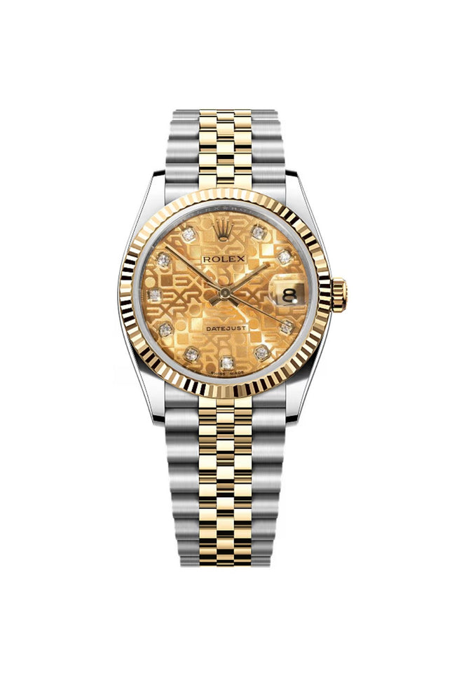 ROLEX DATEJUST  - DIAMANTES DORADO