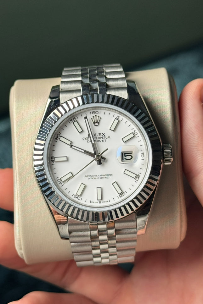 ROLEX DATEJUST SUIZO FONDO BLANCO