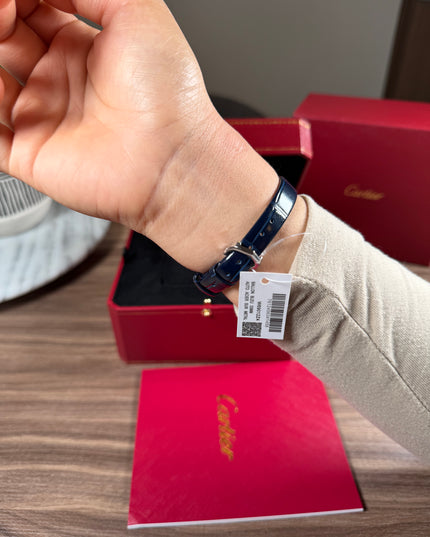 CARTIER BAIGNOIRE AZUL/PLATEADO