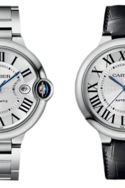 CARTIER BALLON BLEU SUIZO DOBLE EXTENSIBLE - FONDO BLANCO