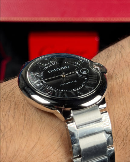 CARTIER BALLON BLEU SUIZO DOBLE EXTENSIBLE - FONDO NEGRO