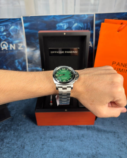 PANERAI LUMINOR MARINA - PLATA FONDO VERDE