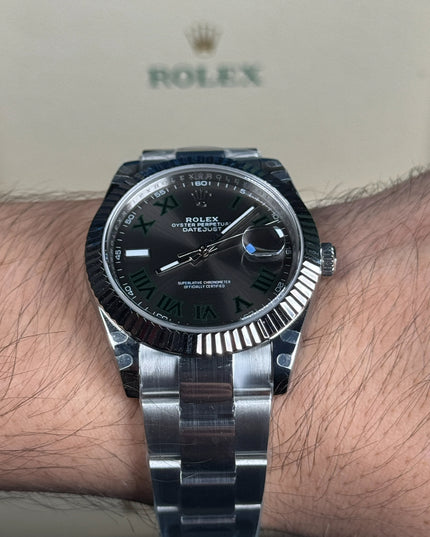 ROLEX DATEJUST WIMBLENDON 41MM SUIZO - OYSTER