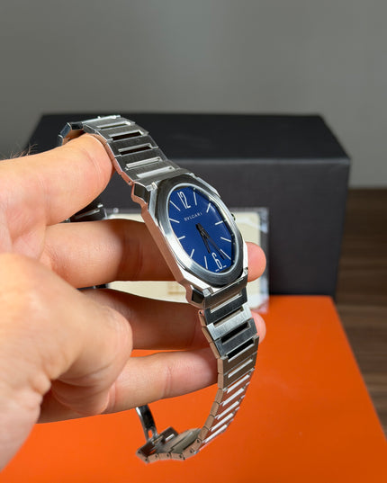 BVLGARI OCTO FINISSIMO - PLATA FONDO AZUL