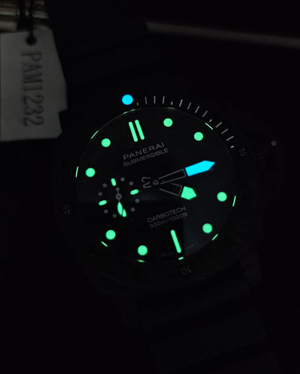 PANERAI SUMERSIBLE QUARANTAQUATTRO CARBOTECH BLU ABISSO - SUIZO