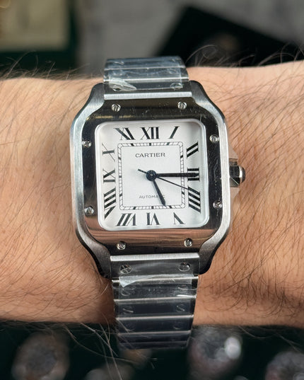 CARTIER SANTOS FONDO BLANCO 36 MM