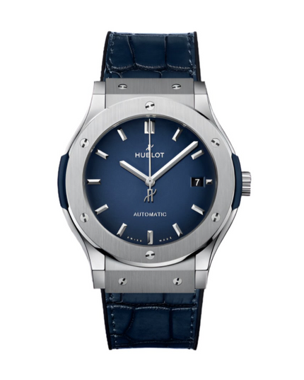 HUBLOT CLASSIC TITANIUM FUSION BLUE DIAL