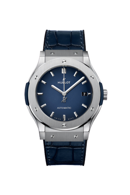 HUBLOT CLASSIC TITANIUM FUSION BLUE DIAL