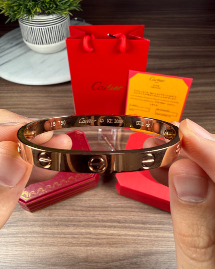 BRAZALETE CARTIER LOVE ROSE GOLD