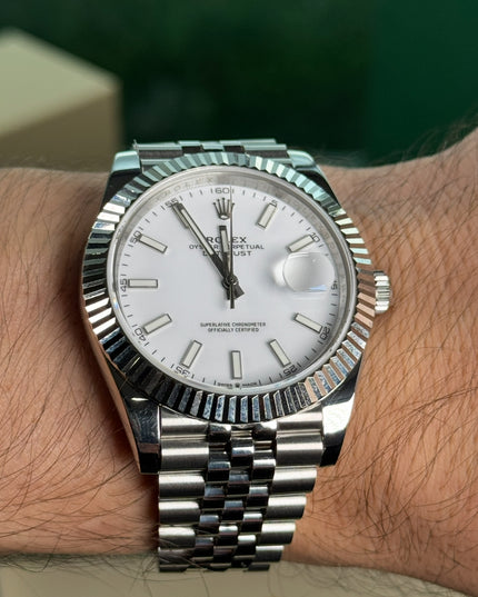 ROLEX DATEJUST SUIZO FONDO BLANCO