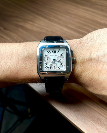 CARTIER SANTOS CRONÓGRAFO - PIEL