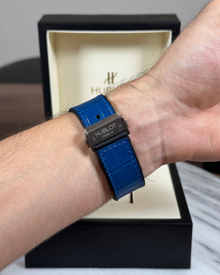 HUBLOT CLASSIC TITANIUM FUSION BLUE DIAL