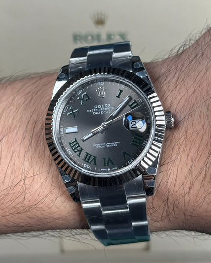 ROLEX DATEJUST WIMBLENDON 41MM SUIZO - OYSTER