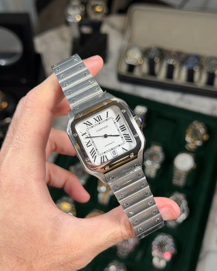 CARTIER SANTOS 40 MMFONDO BLANCO