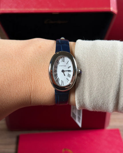 CARTIER BAIGNOIRE AZUL/PLATEADO