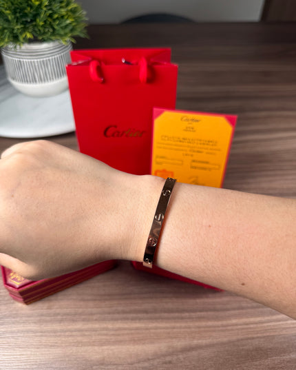 BRAZALETE CARTIER LOVE ROSE GOLD