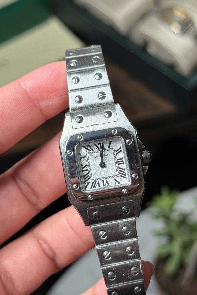 CARTIER SANTOS PLATEADO MINI DAMA