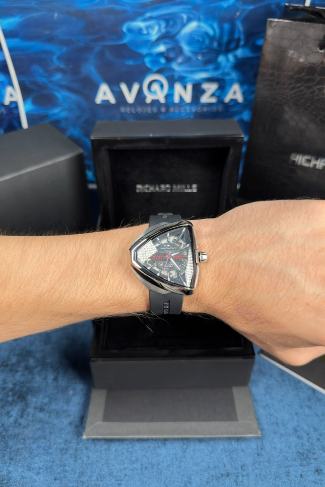 HAMILTON VENTURA SKELETON - PLATEADO