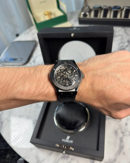 HUBLOT CLASSIC FUSION SKELETON TOURBILLON TITANIUM LIMITED